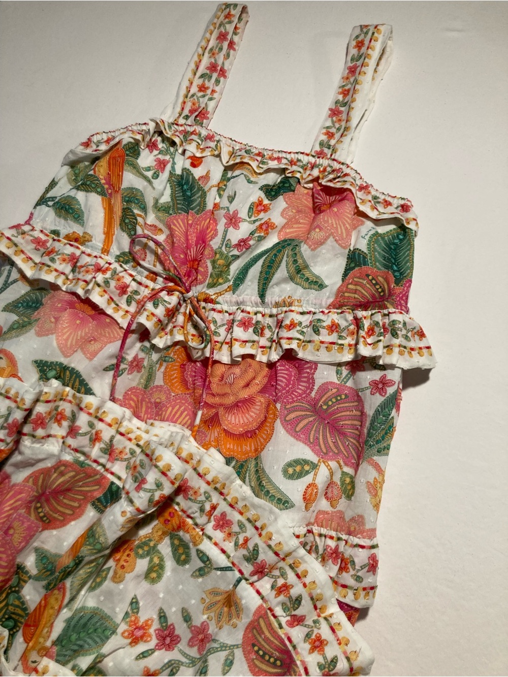 Anthropologie Farm Rio Tiered Floral Maxi Dress Size XL - Picture 12 of 16